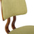 Armen Living Jaguar Mid-Century Dining Chair in Walnut Wood and Green Fabric