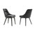 Lileth Charcoal Upholstered Dining Chair - Set of 2