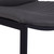 Lucas Contemporary 26" Counter Height Barstool in Black Powder Coated Finish and Grey Faux Leather