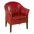 Armen Living 1404 Red Leather Club Chair