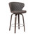 Mynette 30" Swivel Brown Faux Leather Bar Stool