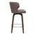 Mynette 30" Swivel Brown Faux Leather Bar Stool