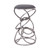 Medley Contemporary 30" Bar Height Barstool in Brushed Stainless Steel Finish and Grey Faux Leather