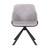 Puma Contemporary Dining Chair in Black Powder Coated Finish with Grey Velvet and Black Brushed Wood Finish