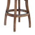 Raleigh Arm 26" Counter Height Swivel Barstool inÃƒâ€šÃ‚Â Distressed OakÃƒâ€šÃ‚Â Finish and Putty Ivory Linen