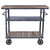 Reign Industrial Kitchen Cart in Industrial Grey and Pine Wood