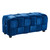 Armen Living Raven Contemporary Long Ottoman in Blue Velvet