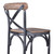 Sloan Industrial 26" Counter Height Barstool in Industrial Grey and Pine Wood