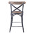 Sloan Industrial 26" Counter Height Barstool in Industrial Grey and Pine Wood