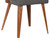 Armen Living Storm Mid-Century Dining Chair in Walnut Wood and Charcoal Fabric