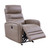 Tristan Contemporary Recliner in Greige Genuine Leather