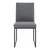 Trevor Contemporary Dining Chair in Matte Black Finish and Grey Faux Leather - Set of 2