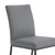 Trevor Contemporary Dining Chair in Matte Black Finish and Grey Faux Leather - Set of 2