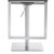 Victory Contemporary Swivel Barstool in Brushed Stainless Steel and Grey Faux Leather