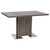 Armen Living Zenith Contemporary Dining Table with Brushed Stainless Steel Base and Gray Walnut Veneer Finish