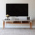 Manhattan Comfort HomeDock 62.99  TV Stand with 3 Shelves in Off White and Cinnamon