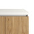 Manhattan Comfort Viennese 62.99 Sideboard with 6 Shelves in Cinnamon and Off White