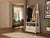 Manhattan Comfort Rockefeller Coat Entryway with 2 Drawers in Off White and Nature