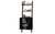 Manhattan Comfort Cooper Ladder Display Cabinet with 2 Floating Shelves  in Black