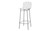 Manhattan Comfort Madeline 41.73" Barstool with Seat Cushion in Charcoal Grey and White