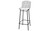 Manhattan Comfort Madeline 41.73"  Barstool, Set of 2 with Seat Cushion in Black and White