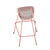 Manhattan Comfort Madeline 41.73"  Barstool, Set of 2 with Seat Cushion in Rose Pink Gold and White