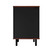 Manhattan Comfort Mosholu Nightstand with 2 Shelves in Black and Nut Brown