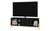 Manhattan Comfort Bowery 55.12 TV Stand with 2 Shelves in Black and Oak