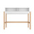 Manhattan Comfort Bowery Desk in White and Oak