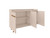 Manhattan Comfort Bradley 53.54 Buffet Stand with 4 Shelves Off White