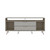 Manhattan Comfort Rockefeller 62.99 TV Stand with Metal Legs and 2 Drawers in Off White