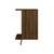 Manhattan Comfort Rockefeller 20.8 Open Floating Hanging Closet with Shelf and Hanging Rod in Brown