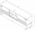Manhattan Comfort Loft 70.47 Modern TV Stand with Media Shelves and Steel Legs in Off White and Wood