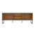 Manhattan Comfort Loft 70.47 Modern TV Stand with Media Shelves and Steel Legs in Grey and Wood