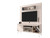 Manhattan Comfort Baxter 53.54 Mid-Century Modern Freestanding Entertainment Center with Media Shelves and Wine Rack in Off White