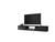 Manhattan Comfort Liberty 62.99 Mid-Century Modern Floating Entertainment Center with 3 Shelves in Black