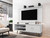 Manhattan Comfort Liberty 62.99 Mid-Century Modern TV Stand and Panel with Solid Wood Legs in White