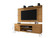 Manhattan Comfort Baxter 62.99 Mid-Century Modern TV Stand and Liberty Panel with Media and Display Shelves in Cinnamon