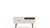 Manhattan Comfort Tribeca 53.94 Mid-Century Modern TV Stand with Solid Wood Legs in Off White