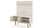 Manhattan Comfort Tribeca 53.94 Mid-Century Modern TV Stand and Panel with Media and Display Shelves in Off White