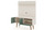 Manhattan Comfort Tribeca 53.94 Mid-Century Modern TV Stand and Panel with Media and Display Shelves in Off White and Green Mint