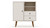 Manhattan Comfort Tribeca Mid-Century- Modern Dresser with 2-Drawers in Off White