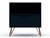 Manhattan Comfort Rockefeller 1.0 Mid-Century- Modern Nightstand with 1-Drawer in Tatiana Midnight Blue