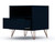 Manhattan Comfort Rockefeller 1.0 Mid-Century- Modern Nightstand with 1-Drawer in Tatiana Midnight Blue