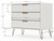 Manhattan Comfort Rockefeller Mid-Century- Modern Dresser with 3- Drawers in