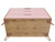 Manhattan Comfort Rockefeller Mid-Century- Modern Dresser with 3- Drawers in Nature and Rose Pink