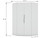 Manhattan Comfort Mulberry 2.0 Modern Corner Wardrobe Closet with 2 Hanging Rods in White