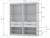 Manhattan Comfort Mulberry 2 Sectional Modern Wardrobe Closet with 4 Drawers - Set of 2 in White