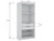 Manhattan Comfort Mulberry 2.0 Modern 3 Sectional Wardrobe Closet with 6 Drawers - Set of 3 in White