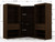 Manhattan Comfort Mulberry Open 3 Sectional Modern Wardrobe Corner Closet with 4 Drawers - Set of 3 in Brown